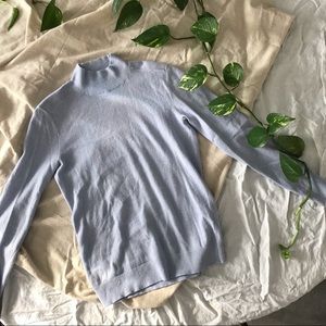 Lavender Banana Republic merino wool blend turtleneck